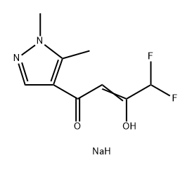 sodium (2Z)-4-(1,5-dimethyl-1H-pyrazol-4-yl)-1,1-difluoro-4-oxobut-2-en-2-olate Structure