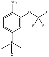 (4-Amino-3-(trifluoromethoxy)phenyl)dimethylphosphine oxide Structure