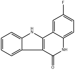 2-Fluoro-5H-indolo[3,2-c]quinolin-6(11H)-one Structure