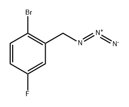 Benzene, 2-(azidomethyl)-1-bromo-4-fluoro- 구조식 이미지