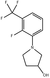 1-[2-fluoro-3-(trifluoromethyl)phenyl]pyrrolidin-3-ol Structure