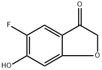 5-Fluoro-6-hydroxybenzofuran-3(2H)-one Structure