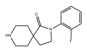 2-(2-Fluoro-phenyl)-2,8-diaza-spiro[4.5]decan-1-one Structure