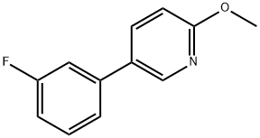 5-(3-fluorophenyl)-2-methoxypyridine Structure