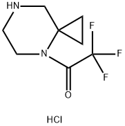 Ethanone, 1-(4,7-diazaspiro[2.5]oct-4-yl)-2,2,2-trifluoro-, hydrochloride (1:1) 구조식 이미지