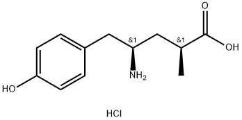 methyl (2S,4R)-4-amino-5-(4-hydroxyphenyl)-2-methylpentanoate hydrochlorid Structure