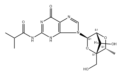 cEt-BNA-N2-iBU-O6-DPC-Guanosine Structure