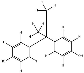 Bisphenol A-d14 Structure