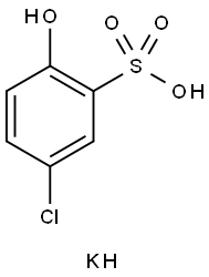 Benzenesulfonic acid, 5-chloro-2-hydroxy-, potassium salt (1:1) Structure