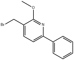 3-(Bromomethyl)-2-methoxy-6-phenylpyridine Structure