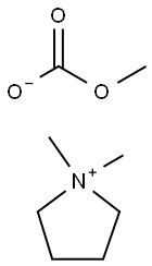 Pyrrolidinium, 1,1-dimethyl-, methyl carbonate (1:1) Structure