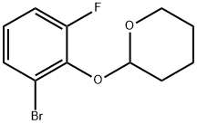 2-(2-Bromo-6-fluorophenoxy)tetrahydro-2H-pyran Structure