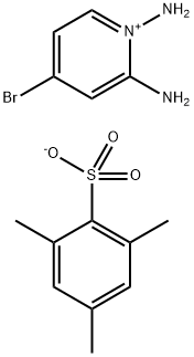 Pyridinium, 1,2-diamino-4-bromo-, 2,4,6-trimethylbenzenesulfonate (1:1) 구조식 이미지