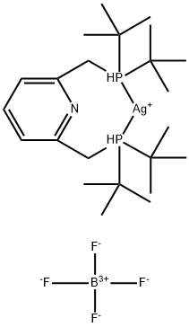 Silver(1+), [2,6-bis[[bis(1,1-dimethylethyl)phosphino-κP]methyl]pyridine]-, tetrafluoroborate(1-) (1:1) 구조식 이미지