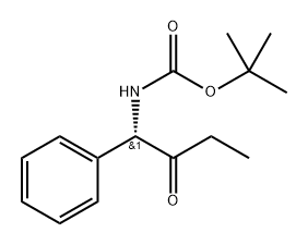 (S)-tert-butyl (2-oxo-1-phenylbutyl)carbamate Structure