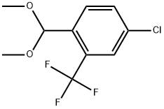 4-Chloro-1-(dimethoxymethyl)-2-(trifluoromethyl)benzene Structure