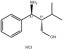 Benzenepropanol, γ-amino-β-(1-methylethyl)-, hydrochloride (1:1), (βS,γS)- Structure