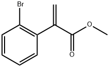 Benzeneacetic acid, 2-bromo-α-methylene-, methyl ester 구조식 이미지