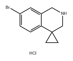 7'-bromo-2',3'-dihydro-1'H-spiro[cyclopropane-1,4 '-isoquinoline] hydrochloride Structure