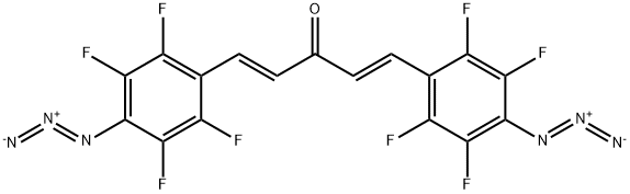 1,4-Pentadien-3-one, 1,5-bis(4-azido-2,3,5,6-tetrafluorophenyl)-, (E,E)- (9CI) Structure