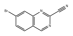 7-bromoquinazoline-2-carbonitrile Structure
