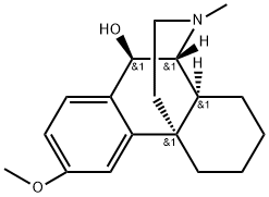 3-methoxy-17-methyl-morphinan-10beta-ol 구조식 이미지