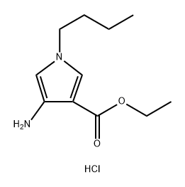 Ethyl 4-amino-1-butyl-1H-pyrrole-3-carboxylate hydrochloride Structure