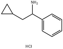 Benzenemethanamine, α-(cyclopropylmethyl)-, hydrochloride (1:1) Structure