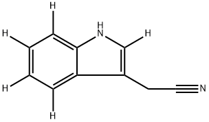 Indole-2,4,5,6,7-d5-3-acetonitrile Structure