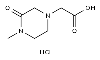 2-(4-Methyl-3-oxopiperazin-1-yl)acetic Acid Hydrochloride Structure