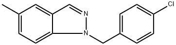 1-[(4-Chlorophenyl)methyl]-5-methyl-1H-indazole Structure