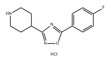 4-[5-(4-fluorophenyl)-1,2,4-oxadiazol-3-yl]piperidin
e hydrochloride Structure