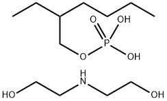 인산,N-코코알킬디에탄올아민을함유한모노(2-에틸헥실)에스테르) 구조식 이미지