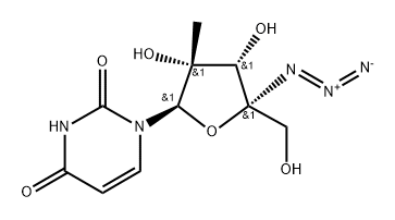 4'-C-Azido-2'-C-methyluridine Structure