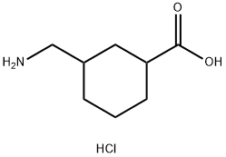 3-(Aminomethyl)cyclohexanecarboxylic acid hydrochloride Structure