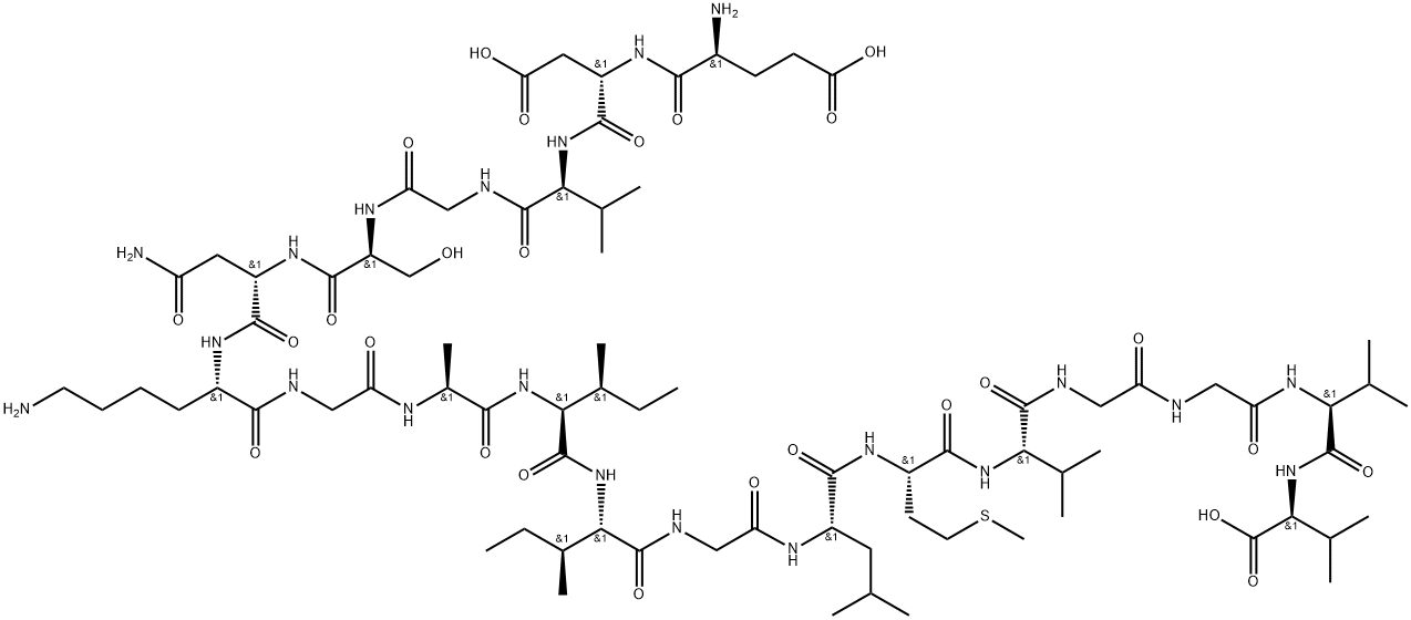 β-Amyloid (22-40) 구조식 이미지