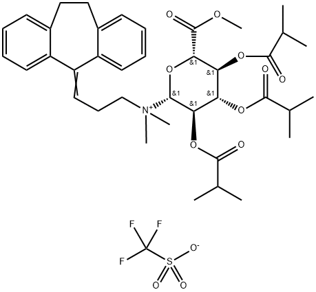 Amitriptyline Triisopropyl-N-β-D-Glucuronide Methyl Ester Trifluoromethanesulfonate Structure