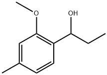 Benzenemethanol, α-ethyl-2-methoxy-4-methyl- Structure