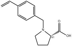 1-[(4-Ethenylphenyl)methyl]-L-proline Structure
