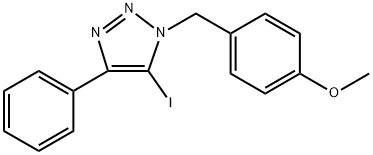 5-Iodo-1-(4-methoxybenzyl)-4-phenyl-1H-1,2,3-triazole Structure