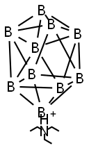 Bis(triethylammonium)decahydrodecaborate Structure