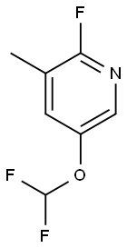 5-(difluoromethoxy)-2-fluoro-3-methylpyridine Structure