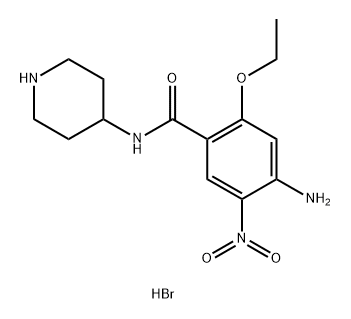 4-Amino-2-ethoxy-5-nitro-N-piperidin-4-ylbenzamidedihydrobromide Structure