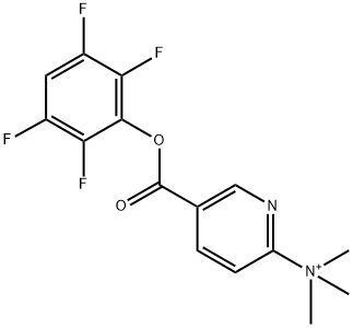 2-Pyridinaminium, N,N,N-trimethyl-5-[(2,3,5,6-tetrafluorophenoxy)carbonyl]- Structure