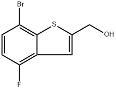 (7-bromo-4-fluorobenzo[b]thiophen-2-yl)methanol Structure