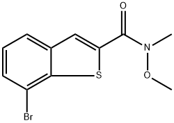 7-Bromo-N-methoxy-N-methylbenzo[b]thiophene-2-carboxamide Structure