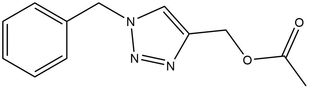 1H-1,2,3-Triazole-4-methanol, 1-(phenylmethyl)-, 4-acetate Structure