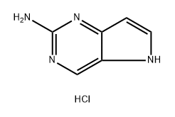 5H-Pyrrolo[3,2-d]pyrimidin-2-amine, hydrochloride (1:1) Structure