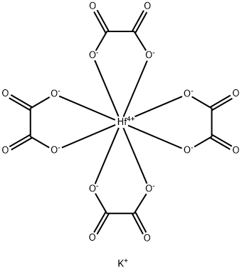 칼륨테트록살라토하프네이트(IV) 구조식 이미지
