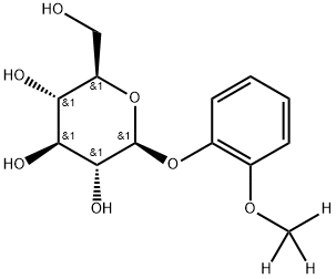 Guaiacol-β-D-glucopyranoside-d3 Structure